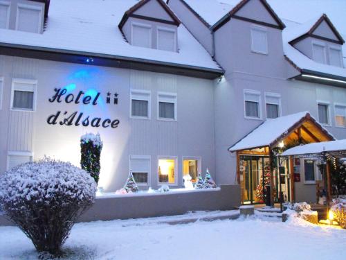 Hôtel d'Alsace v zimě