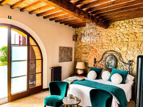 Postel nebo postele na pokoji v ubytování LaChiusa Tuscany