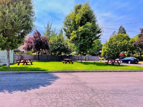 Κήπος έξω από το Ashland Motel - Oregon