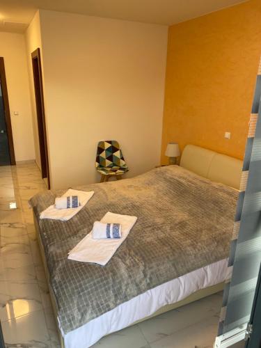 Postel nebo postele na pokoji v ubytování Belamionix motel