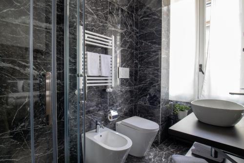 Vonios kambarys apgyvendinimo įstaigoje Aiello Hotels - Centrale