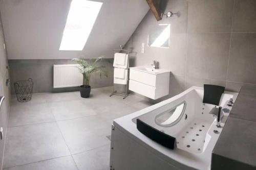 Kuchyň nebo kuchyňský kout v ubytování Apartmán 3KK 80 m2 s vířivkou a saunou