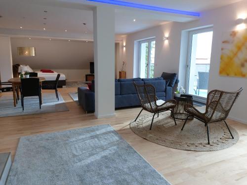 Χώρος καθιστικού στο Loft "Island"