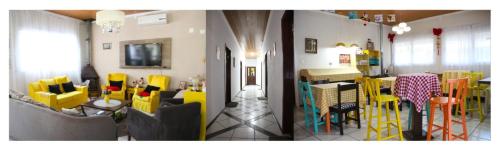 ห้องอาหารหรือที่รับประทานอาหารของ Pousada e Hostel do PIO