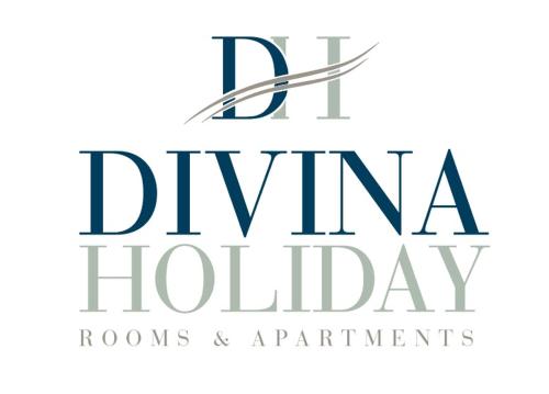 a logo for the dixon holiday rooms and apartments at Divina Holiday - Apartments in Maiori