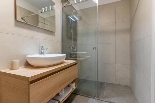 Koupelna v ubytování Villa Orhideja