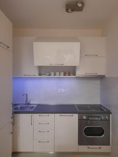 Kuchyň nebo kuchyňský kout v ubytování Apartment Diamond