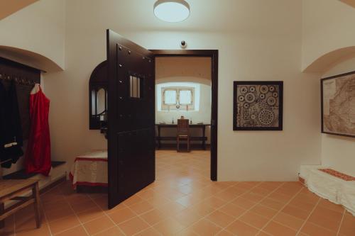 Koupelna v ubytování Brigadéros Hotel Brigadír Borsi