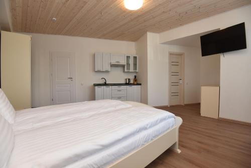 Η κουζίνα ή μικρή κουζίνα στο Floros simfonija Jūros