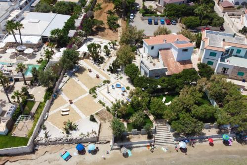 an aerial view of a resort with a park at Aurelia Sea View in Torre Canne