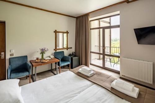 Osonnya Karpaty RESORT MEDICAL & SPAにあるベッド