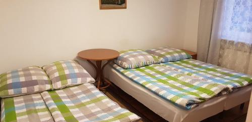 Un ou plusieurs lits dans un hébergement de l'établissement Wynajem pokoi