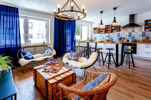 Posezení v ubytování Hostel & Apartments Kołobrzeg