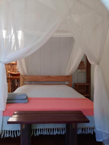 Katil atau katil-katil dalam bilik di Pousada Glamping Algodões