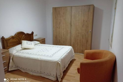Posteľ alebo postele v izbe v ubytovaní Apartamento de 3 dormitorios en Camariñas