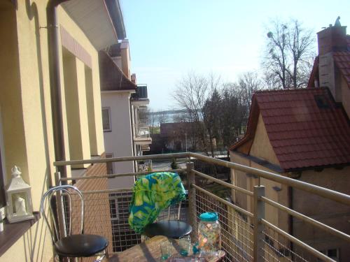 Balkón nebo terasa v ubytování Apartament Kasia