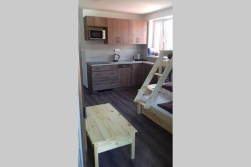 Kuchyň nebo kuchyňský kout v ubytování Nová pec centrum.apart.