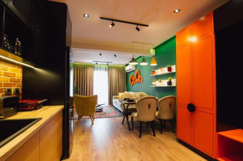 Nhà bếp/bếp nhỏ tại Brilant Luxury Apartment