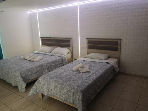 Säng eller sängar i ett rum på Gatos Beach