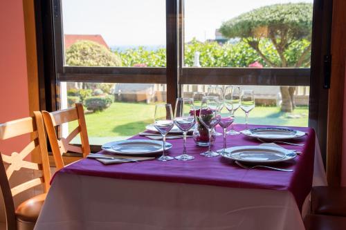 Сад в Hotel Atlántico Sanxenxo