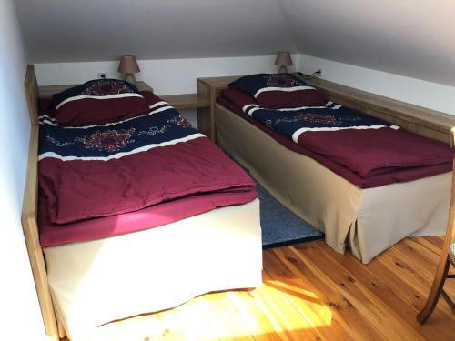 Postel nebo postele na pokoji v ubytování Kaszubska Przystań