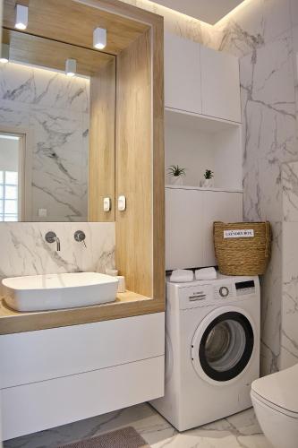 Koupelna v ubytování Elegant Central Apartment Veria - με ενδοδαπέδια θέρμανση!!!