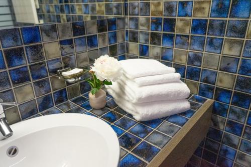 Un baño de Hotel Säntis Lodge