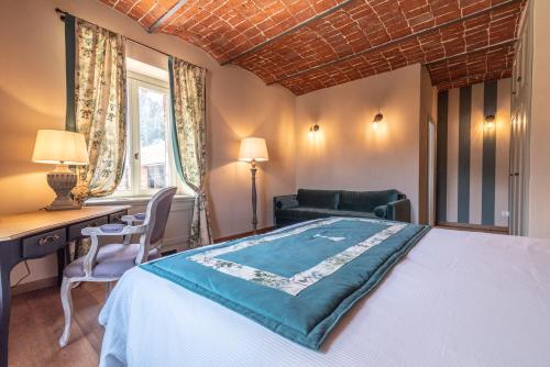Posteľ alebo postele v izbe v ubytovaní Marchesi Incisa Winery Lodge