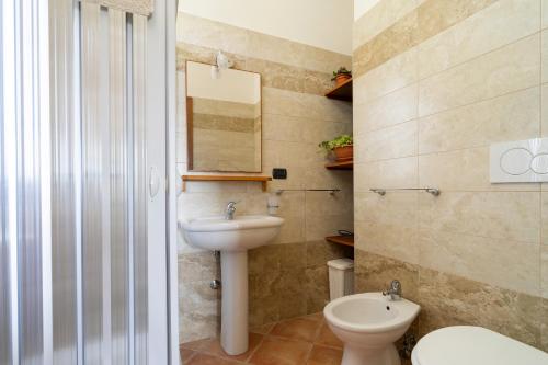 Phòng tắm tại B&B Rosa Dei Venti