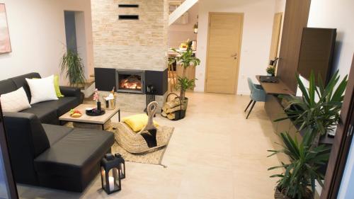 Ruang duduk di Villa Edl Elegant-Slavonija i Baranja