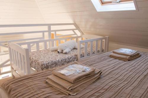 Posteľ alebo postele v izbe v ubytovaní Lake House Senec