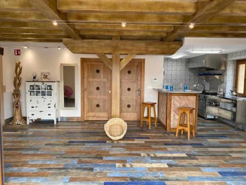 A kitchen or kitchenette at Casa Rural Mugarri