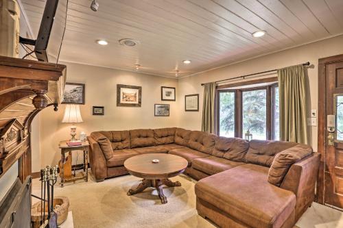 a living room with a couch and a table at Family Home in Georgetown Walk to Town and Railroad in Georgetown
