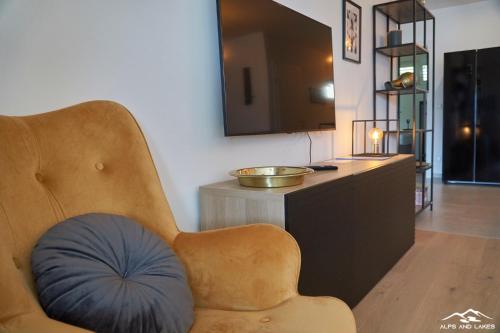 Posezení v ubytování Top 20 Alpe Maritima - Ferienapartment Alps & Lake