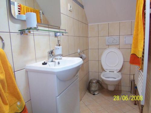 Kylpyhuone majoituspaikassa Penzion Silverado