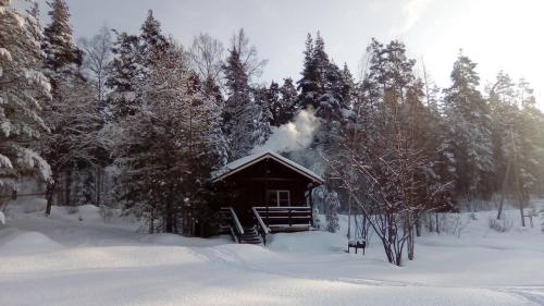 Dachka on Ladoga talvel