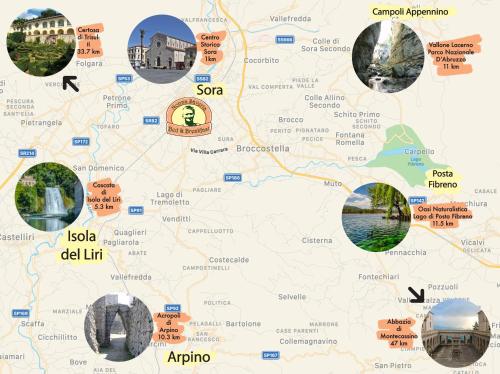 a map of dublin ireland with cities at Residenza Nonna Saveria in Sora