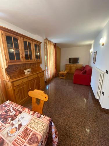 Posezení v ubytování DOMUS ALPINA