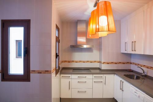 Кухня или мини-кухня в Real de Cartuja Apartments & Suites
