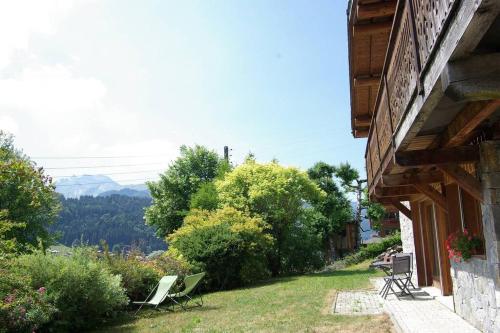 Appart Saint-Antoine Morzine vue soleil jardin calme parking 3 pers