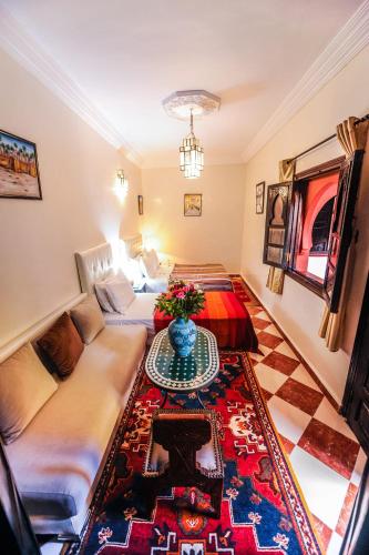 Posezení v ubytování Riad Errabii & Spa
