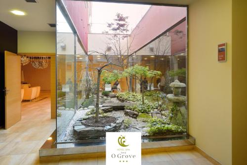 Κήπος έξω από το Hotel Spa Norat O Grove 3* Superior