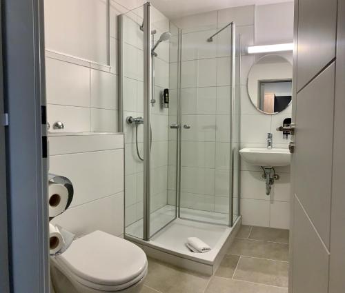 A bathroom at Hotel zur Flüh