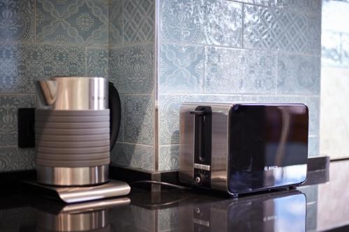 a coffee maker sitting on top of a counter at Soldeu Gall de Bosc Luxury Apartment apt Bon aire HUT1-7893 in Soldeu