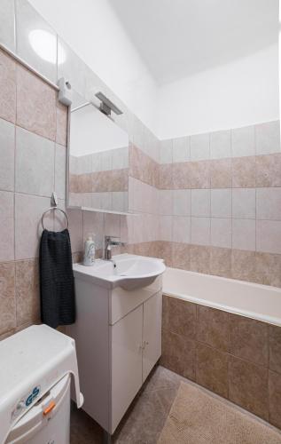 Koupelna v ubytování Kőrösi Apartman