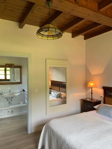 Katil atau katil-katil dalam bilik di Apartamentos Andrin