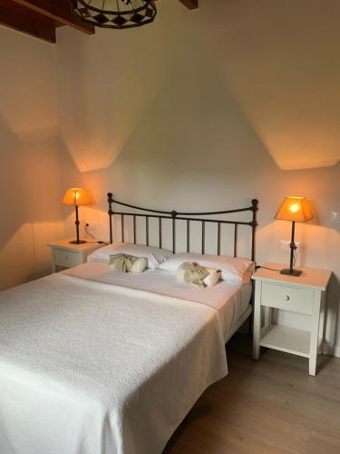 Katil atau katil-katil dalam bilik di Apartamentos Andrin