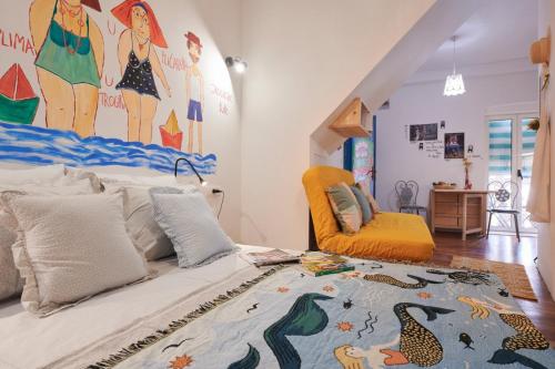 Katil atau katil-katil dalam bilik di Apartman Baba Zorka