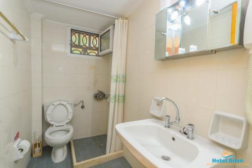 Kúpeľňa v ubytovaní Hotel Arion
