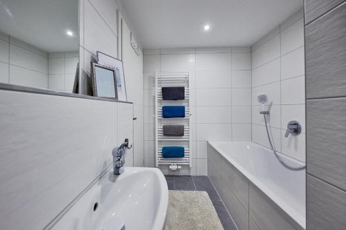 Koupelna v ubytování Wohnung 11 - nur 10 Minuten zu Fuß in den Europa-Park